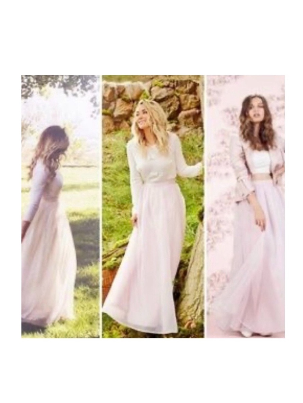 Enchanted Woodlands Runway Lauren Conrad Maxi Pink Satin & Tulle Ball Skirt | 6